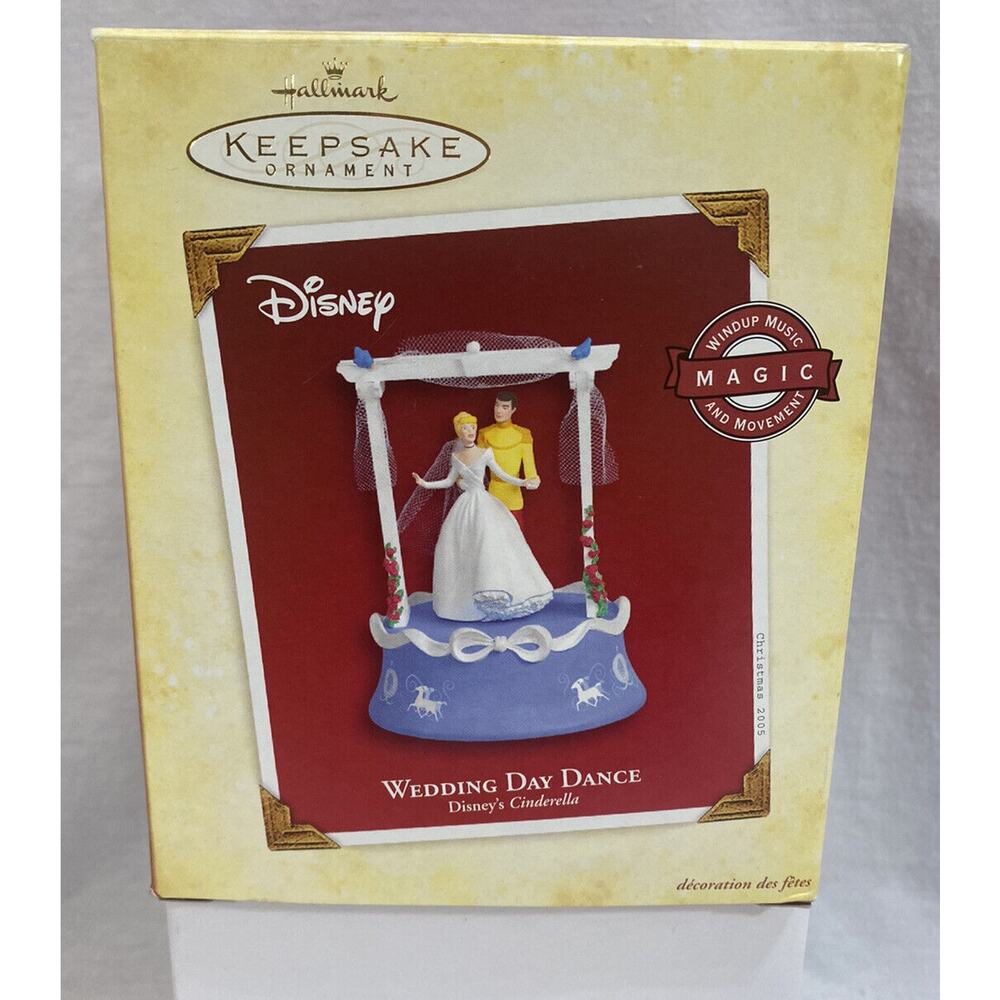 Hallmark Keepsake Ornament 2005 Disney Wedding Day Dance Cinderella & Prince NIB - Picture 2 of 6